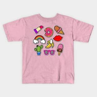 Fun Sticker Icons Kids T-Shirt